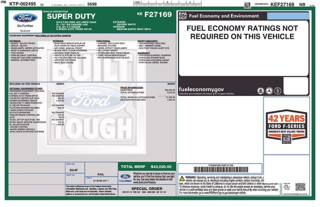 2019 Ford F-350SD XL DRW